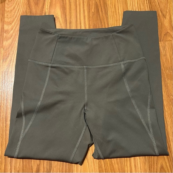 Girlfriend Collective Olive Green Athletic Leggings Sz S - Picture 3 of 7